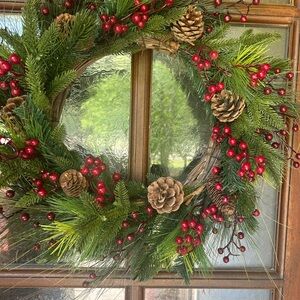 Artificial Christmas wreath